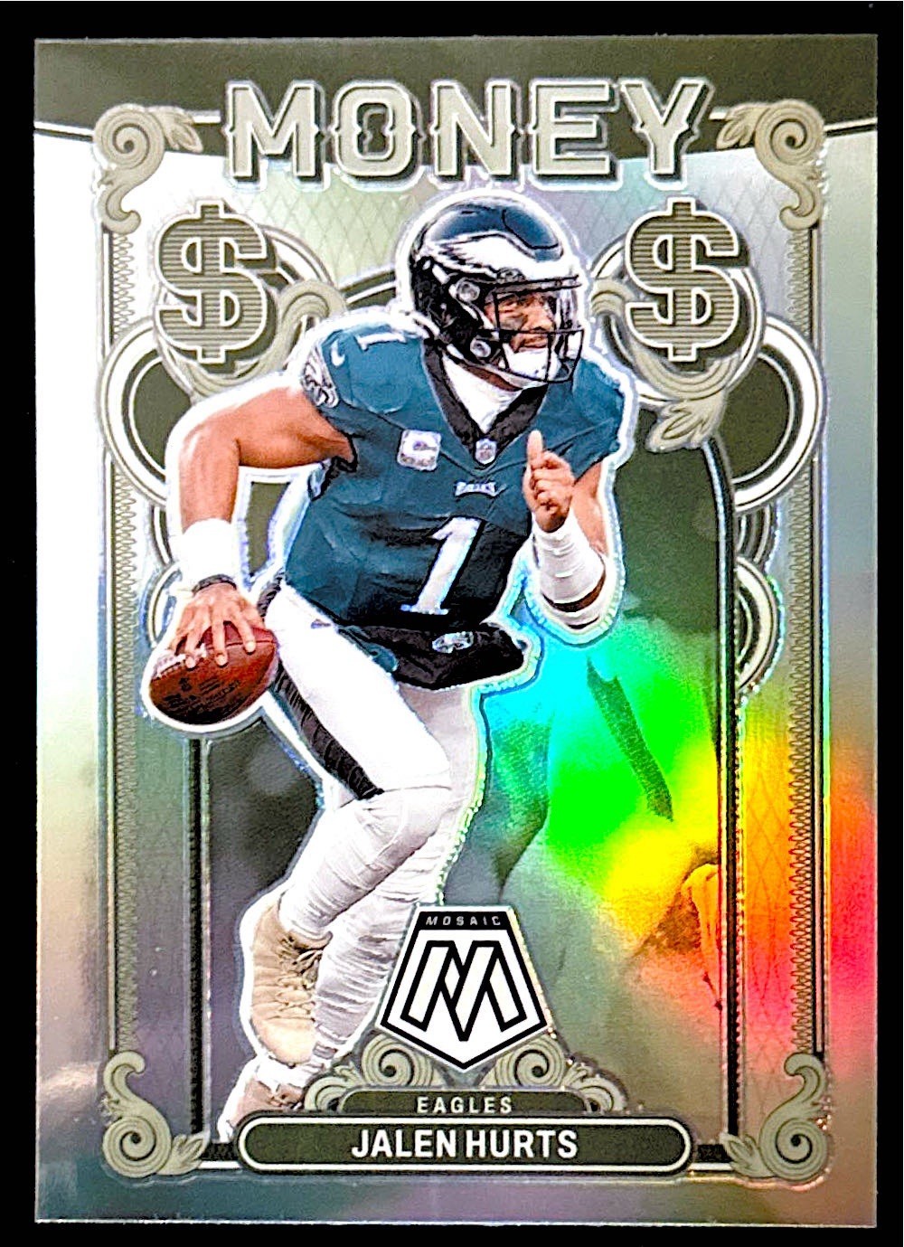 2024 Panini Mosaic Money Jalen Hurts SSP Case Hit #20