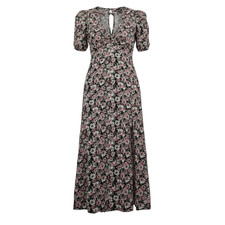 Abercrombie & Fitch Women Boho Floral Gauze High Low Midi Dress Size S Floral