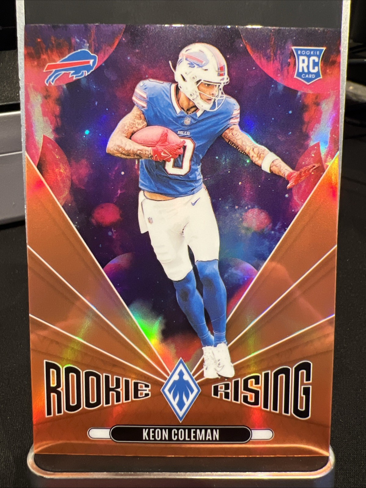 2024 Panini Phoenix Keon Coleman Rookie Rising Orange #RR-KCN Buffalo Bills RC