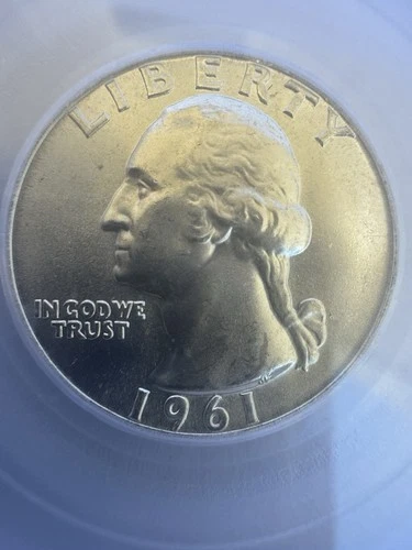 1961 Washington Silver Quarter - PCGS MS 65 - GEM Coin - US Coin Collection