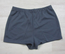 Vintage 60s 70s High Rise Hot Pants Shorts MOD Disco Polyester Charcoal Gray