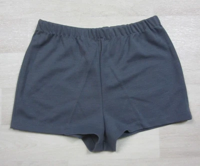Vintage 60s 70s High Rise Hot Pants Shorts MOD Disco Polyester Charcoal Gray - Photo 1/4