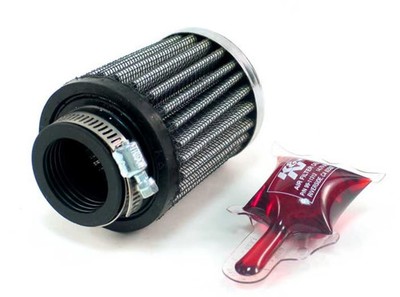 K&N Engineering Clamp-On Custom Chrome Air Filter - Round Motorcycle RC-2540