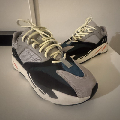 adidas Yeezy Boost 700 Low Top Lace-Up Colorblock Sneaker Gray/Black/Blue
