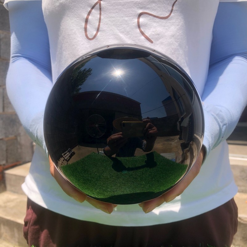 9.1LB  Natural Obsidian Quartz sphere Crystal ball Mineral specimen Healing