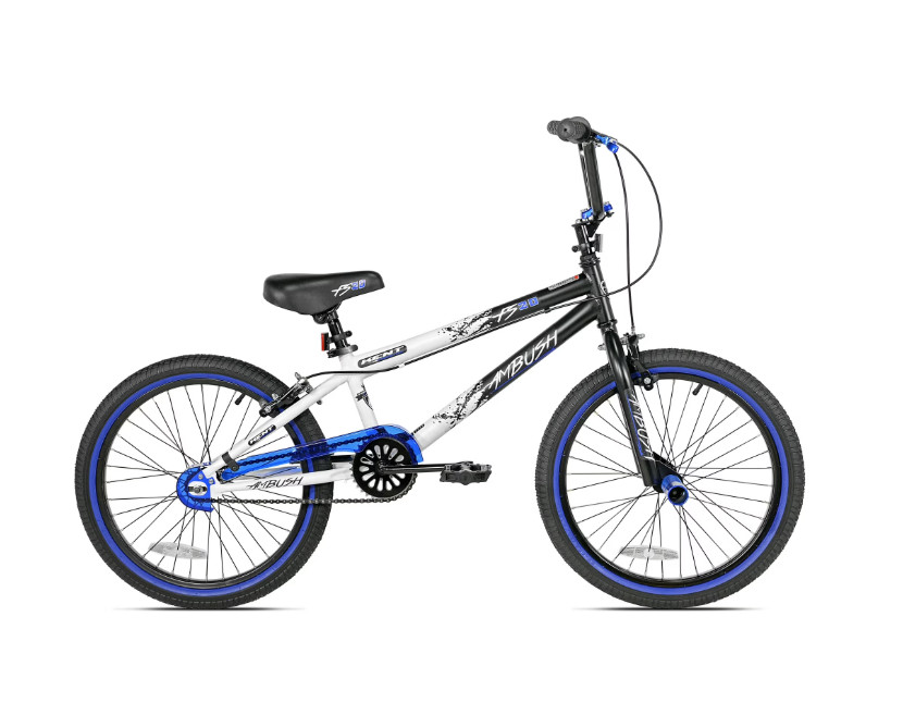 20" Ambush BMX Child Bicycle, Steel frame and fork, 20" Wheels, Ages 7-14, Blue