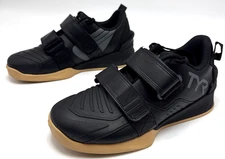 TYR L-2 Lifter Shoes Mens 6.5 Womens 8  Black Gold Weightlifting Gym Sneakers