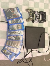 Sony PlayStation 4 Slim Console Bundle w/ 3 Controllers Top PS4 Games