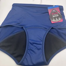 Maidenform Hipster Period Moderate Protection Stay Dry Panty Sz XL Blue NWT