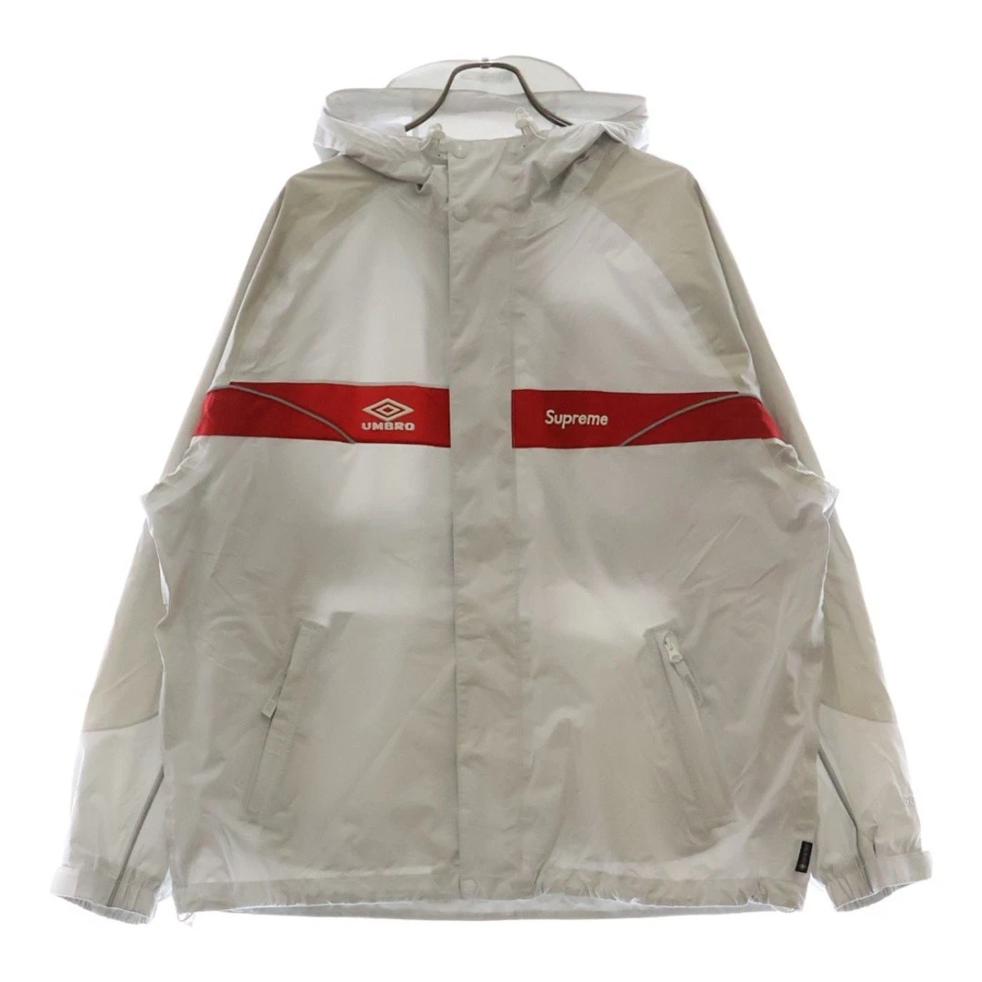 Giacca con cappuccio SUPREME 25SS XUMBRO GORE TEX Umbro Blouson bianco rosso usata befd0397