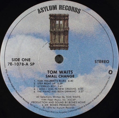 Tom Waits - Small Change (LP, Album) (Very Good Plus (VG+)) - 3448150368 - Picture 2 of 3