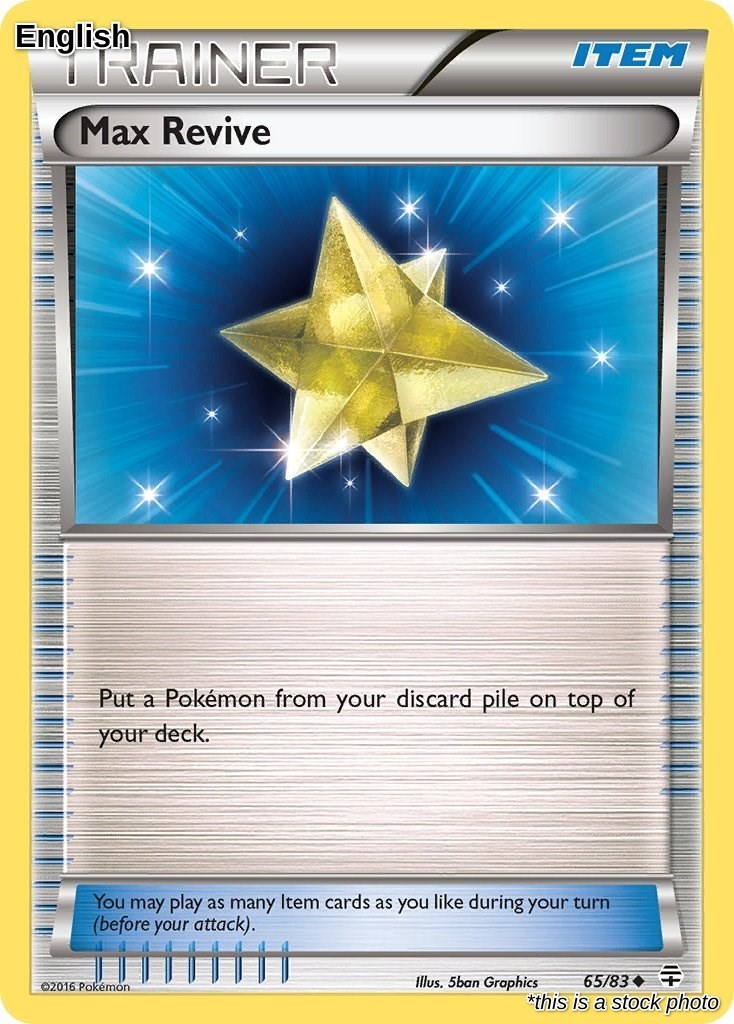 Max Revive Generations 65/83 Near Mint