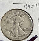 1943-D 50C Walking Liberty Half Dollar. 90% Silver. #1726