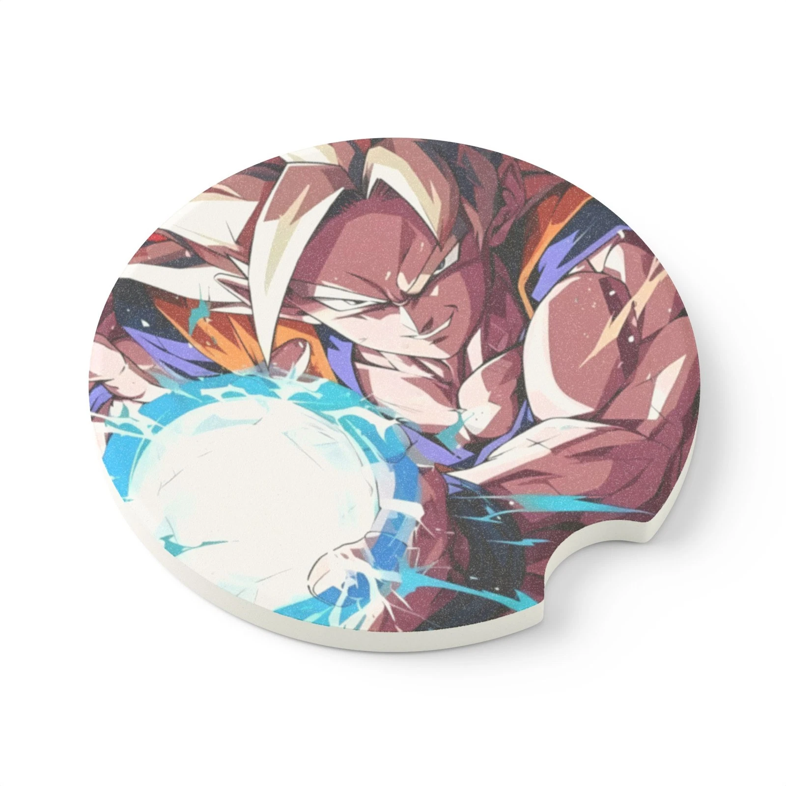 Dragon Ball Z Soapstone Car Coaster – Goku Super Saiyan Cup Holder Insert