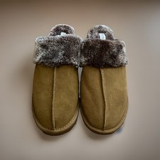 Serra Cozy And Fuzzy Faux Suede And Faux Fur Women  s Slippers, Size 11/12