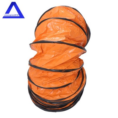 PVC Flexible Duct Hose for Ventilator Blower Fan w/ Rope & D-Ring 12'' × 32FT
