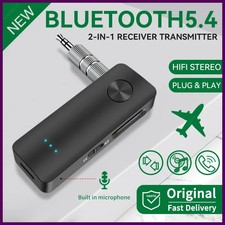 2-In-1 Wireless Bluetooth Audio Adapter 5.4 Receiver Transmitter 3.5mm AUX