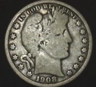 1908-O  Barber Half Dollar KEY DATE