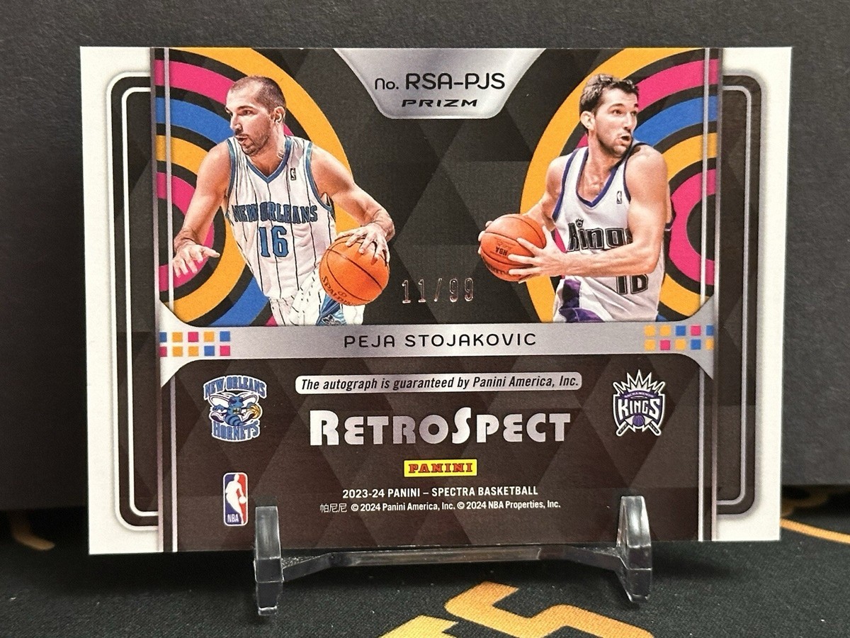 nbaカード　PEJA STOJAHOVICセット 2023-24 Spectra Peja Stojakovic AUTO RetroSpect Autograph