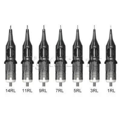 20Pcs Sterilized 0.35mm RL Tattoo Cartridge Needle Round Liner Disposable Needle