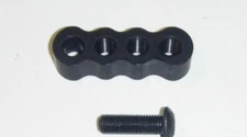 DAVIS STABILIZER OFFSET BRACKET - 4 hole-Black( three tapped-one hole.