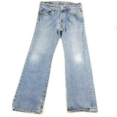LEVI'S BY LEVI STRAUSS 501 MEN'S 34X34 BUTTON FLY BLUE JEANS LL-1235 WPL  423 | eBay
