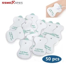 50PCS Snap On Replacement Pads For Pulse Massager & Electrode Tens Unit US