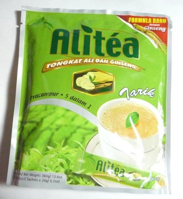 Power Root 5 in 1 Alitea Milk Tea Drink Tongkat Ali Ginseng 18 Sachets
