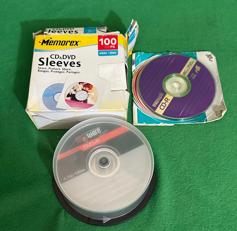 Maxell CD-RW Blank Media / Memorex - Gigaware DVD+R Total 125 Plus BONUS. - Image 4 of 4