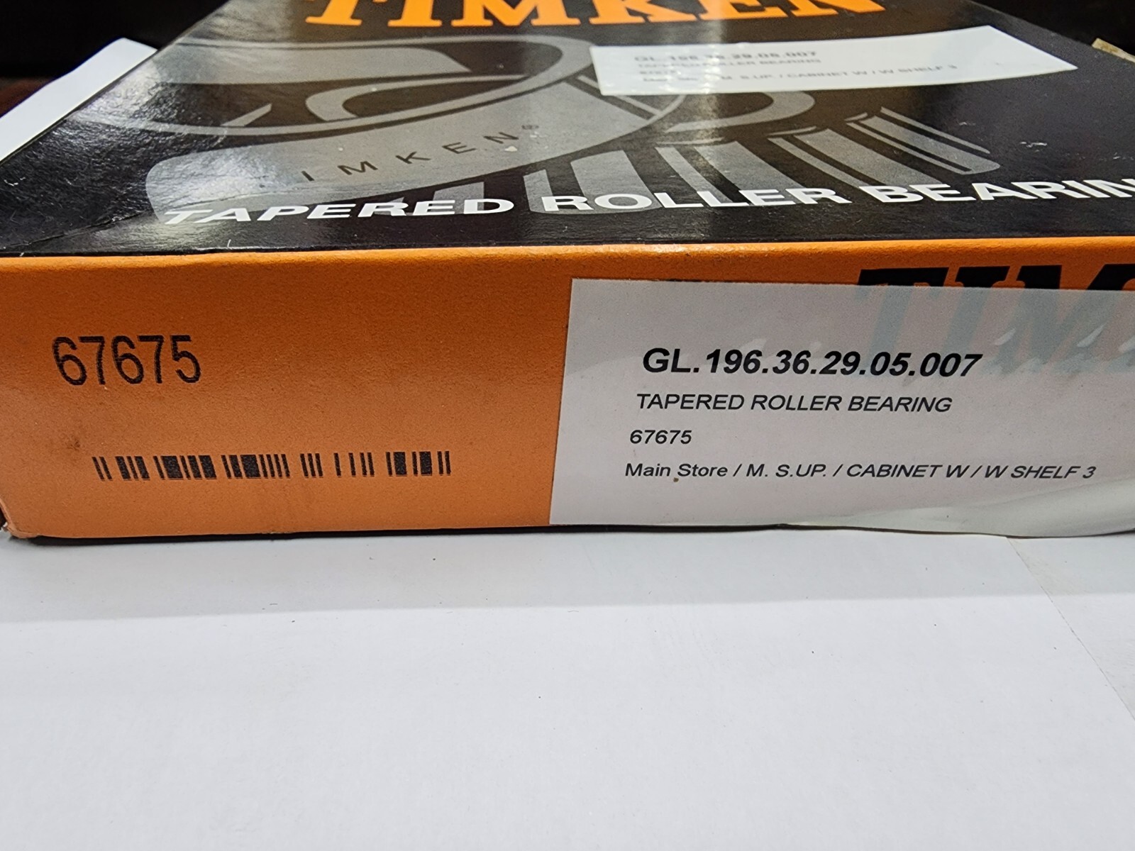 Timken USA 67675 Tapered Roller Bearing Cup Outer Box Pack Only
