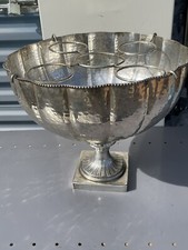 Andrea by Sadek Hammered Silver Plate Wine 5 Bottle Holder Chiller