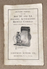 KODAK CAMERAS 2-C  3-A FOLDING BROWNIE 1919 BOOKLET ANTIQUE
