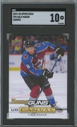 2019-20 Upper Deck Cale Makar YoungGuns Canvas #C94 Rookie RC SGC 10 Gem Mint