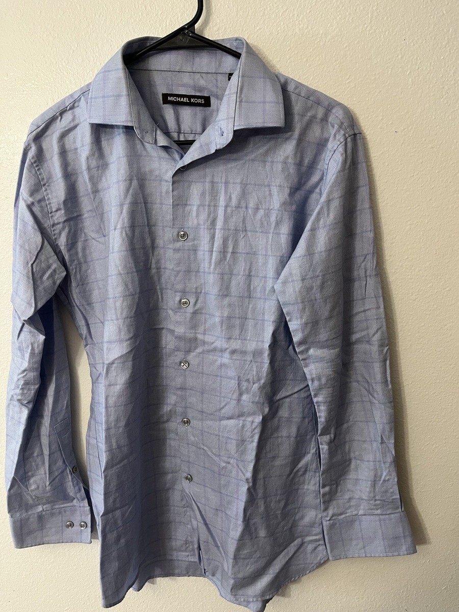 michael kors non iron dress shirt Solid Non-Iron Stretch Dress Shirt (Men)