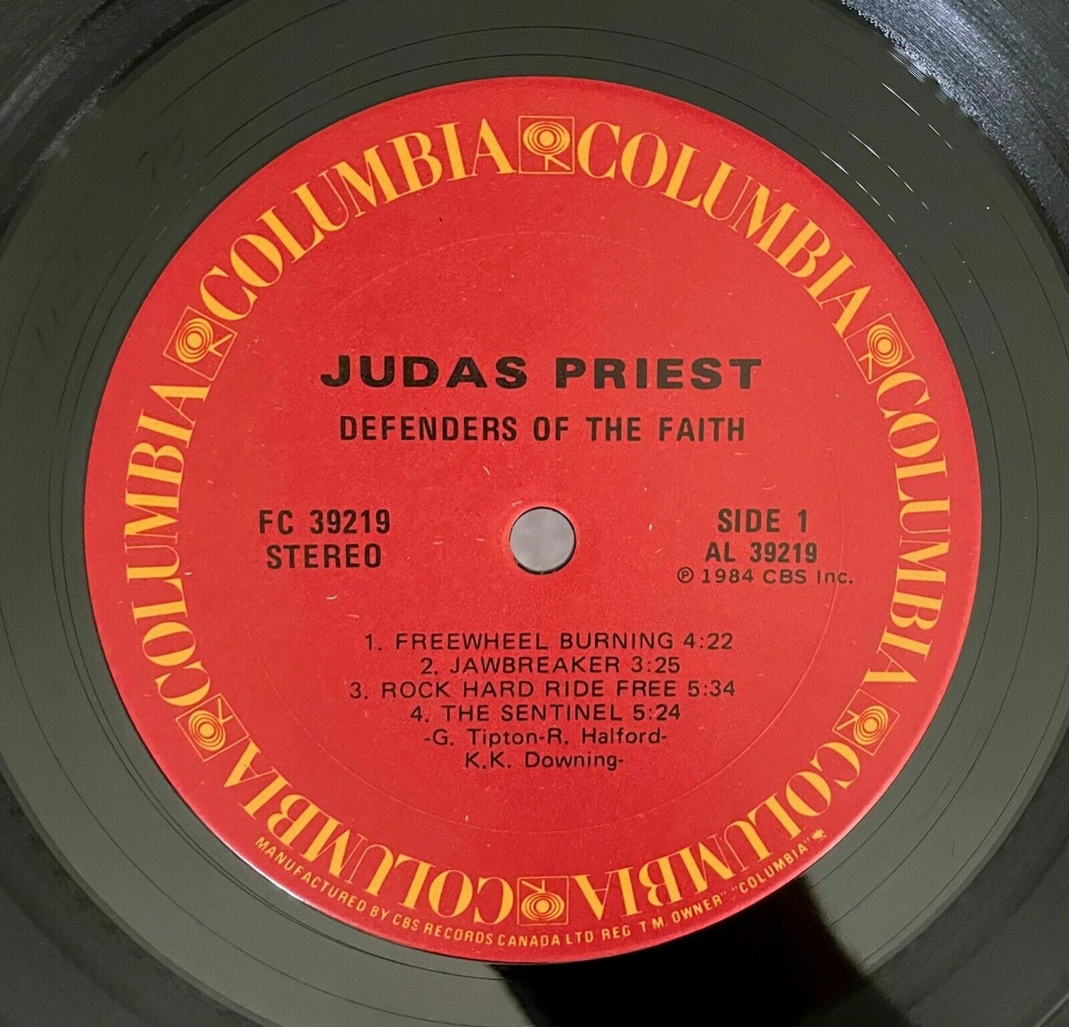 Vtg 1984 JUDAS PRIEST Album DEFENDERS OF THE FAITH Vinyl 1ST