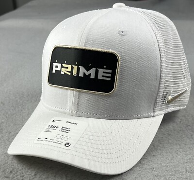 Nike Men s Colorado Buffaloes White Classic99 Trucker Hat Coach Prime Cap NEW