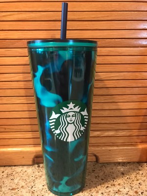 starbucks blue green tumbler