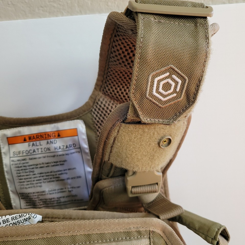 Mission Critical Action Dad Tactical Vest Style Baby Carrier Coyote