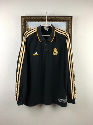 Vintage 90's Adidas Real Madrid Football Shirt Soccer Jersey Long