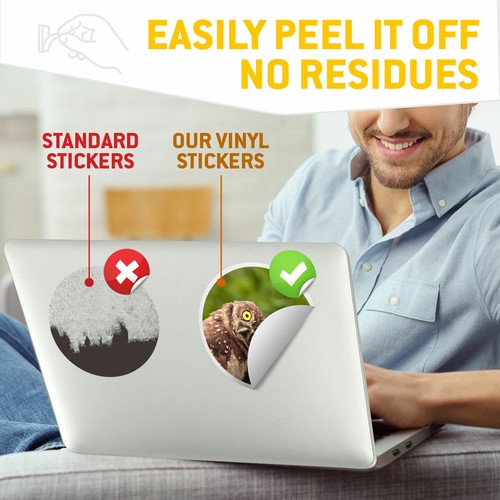 2 x Vinyl Stickers 20cm - Funny Brown Burrowing Owl Bird Cool Gift #16802 - 第 5/9 張圖片