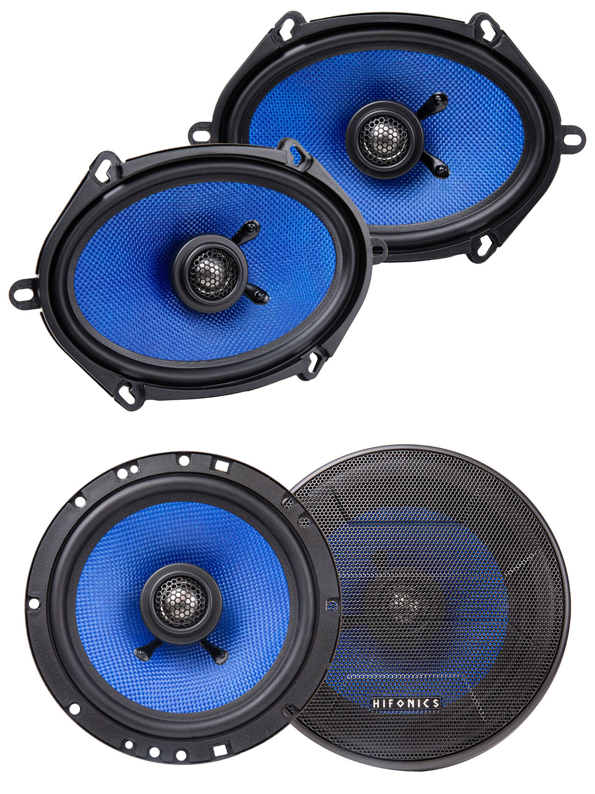 2 Hifonics HCC5768CX 5x76x82 HCC65CX 65 2-полосные коаксиальные автомобильные аудиодинамики