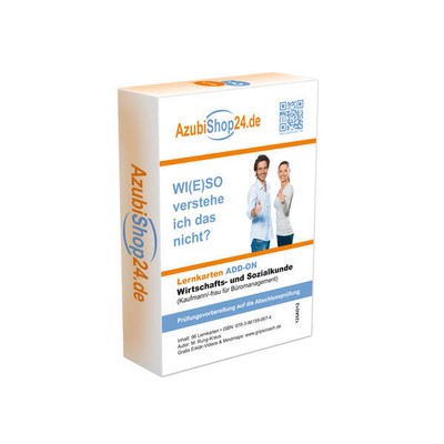 AzubiShop24.de Lernkarten ADD-ON WISO Wirtschafts- und Sozialkunde (Kaufmann/-fr