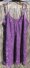 Vtg. Gilligan O'Malley Intimates Royal Purple Sheer Lace Nightie Lingerie XL