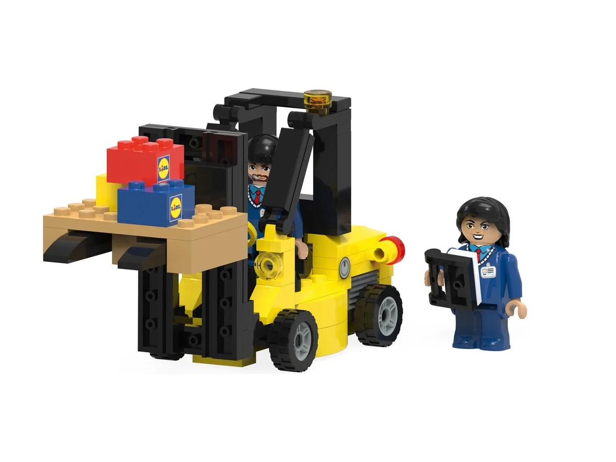 Playtive Clippys Set LIDL Gabelstapler 146 Teilig Klemmbausteine Stapler  NEU OVP