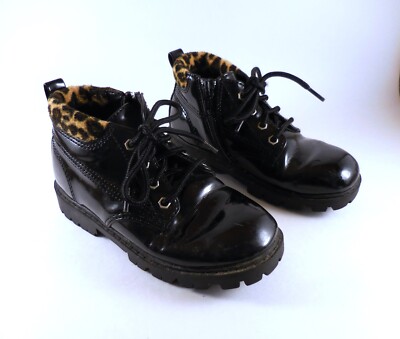 SmartFit Girls Black Ankle Boots Shoes - Children - Size 10