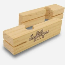 Marshalltown Wood LINE BLOCK 3-3/4" Ensure Straight Row Bricks Mason Line 86 NEW
