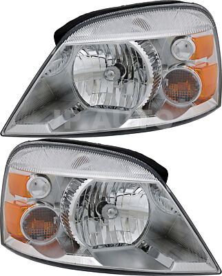For 2004-2007 Ford Fiesta Monterey Headlight Halogen Set Pair