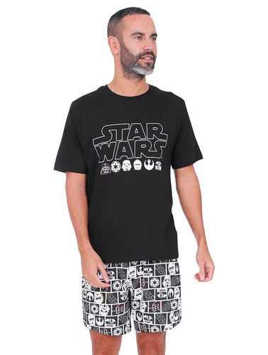 Men's Star Wars Character Cotton SHORT Pyjamas Sizes S to 3XL Mens PJs