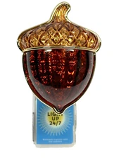 BATH BODY WORKS FESTIVE ACORN NIGHT LIGHT UP WALLFLOWER FRAGRANCE PLUG IN HOLDER