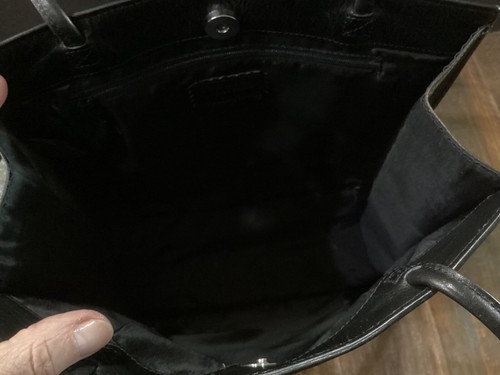 Pelle Studio Shoulder Bag black Italian Leather Double Shoulder Straps - Picture 6 of 7